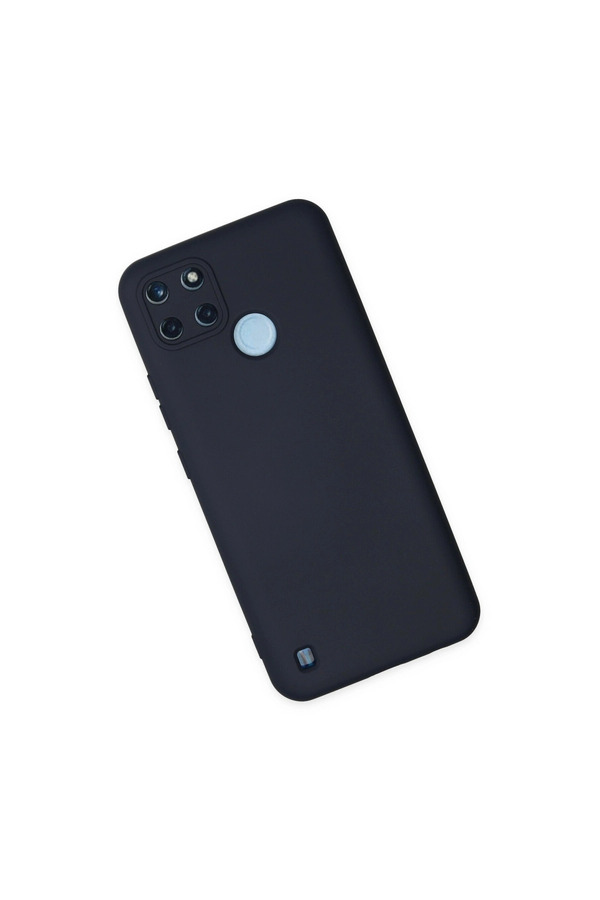 Evimdeyokyok Realme C25Y Kılıf Nano İçi Kadife Silikon - Lacivert