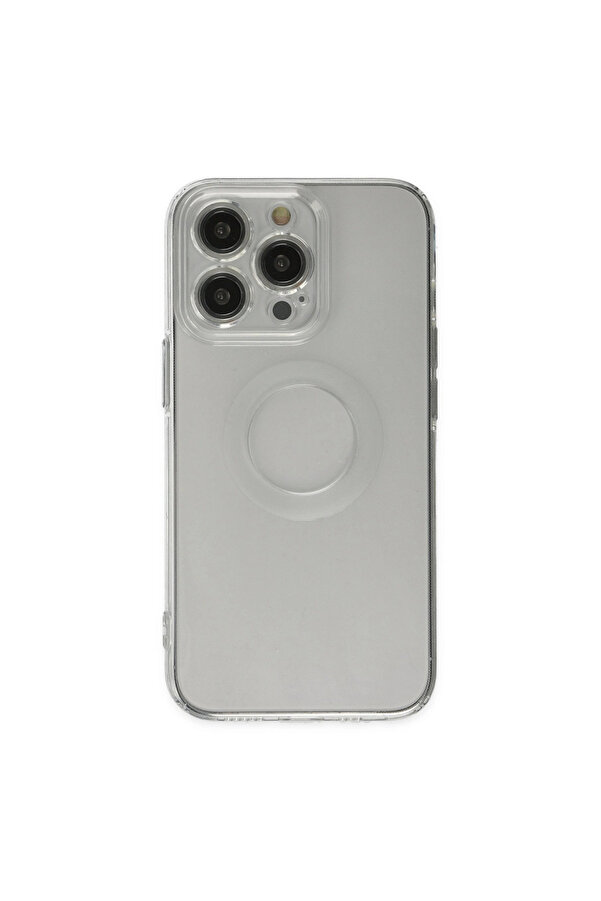 Evi̇mdeyokyok Apple İphone 14 Pro Kılıf Santa Lens Si̇li̇kon - Şeffaf