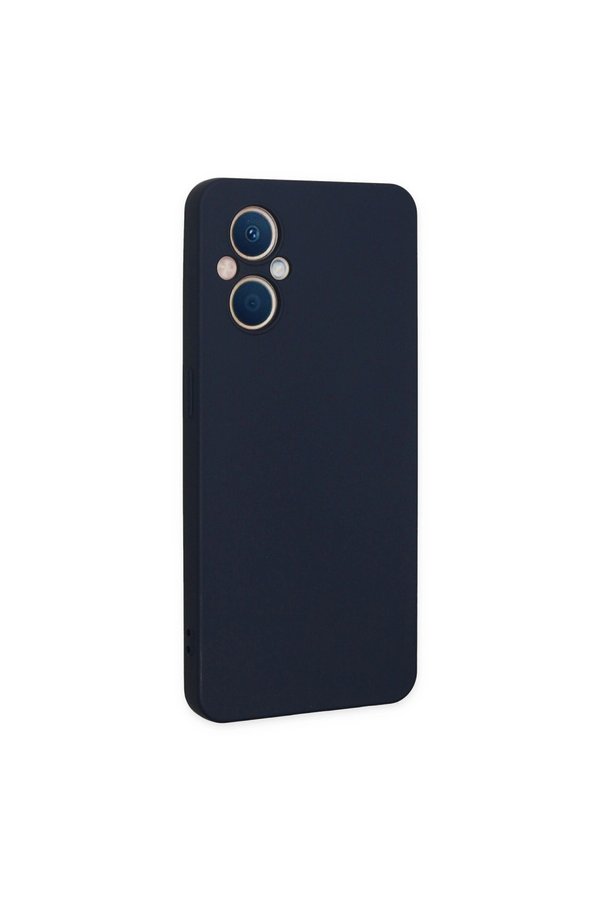 Evimdeyokyok Oppo Reno 7 Lite Kılıf Nano İçi Kadife Silikon - Lacivert