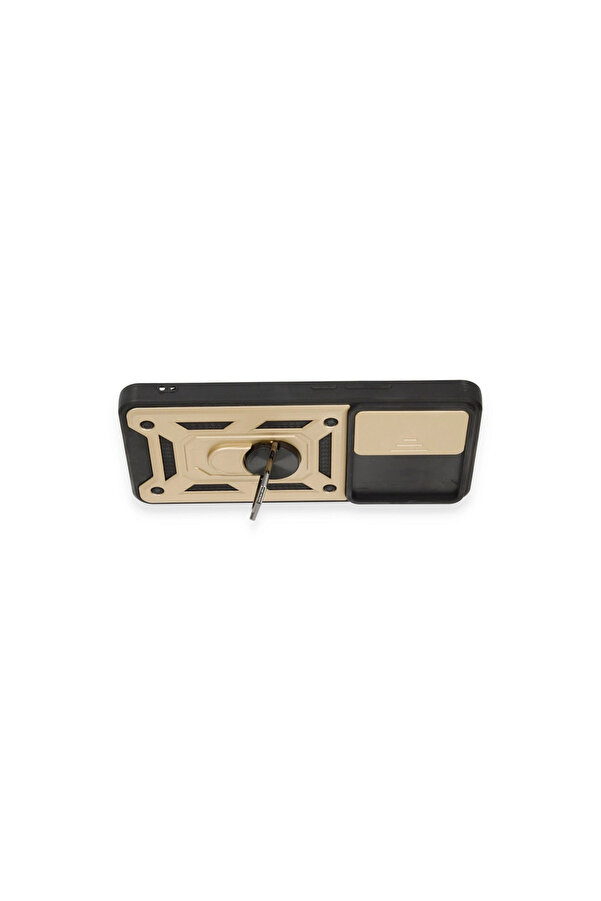 Evi̇mdeyokyok Xi̇aomi̇ Mi̇ 12T Pro Kılıf Pars Lens Yüzüklü Si̇li̇kon - Gold