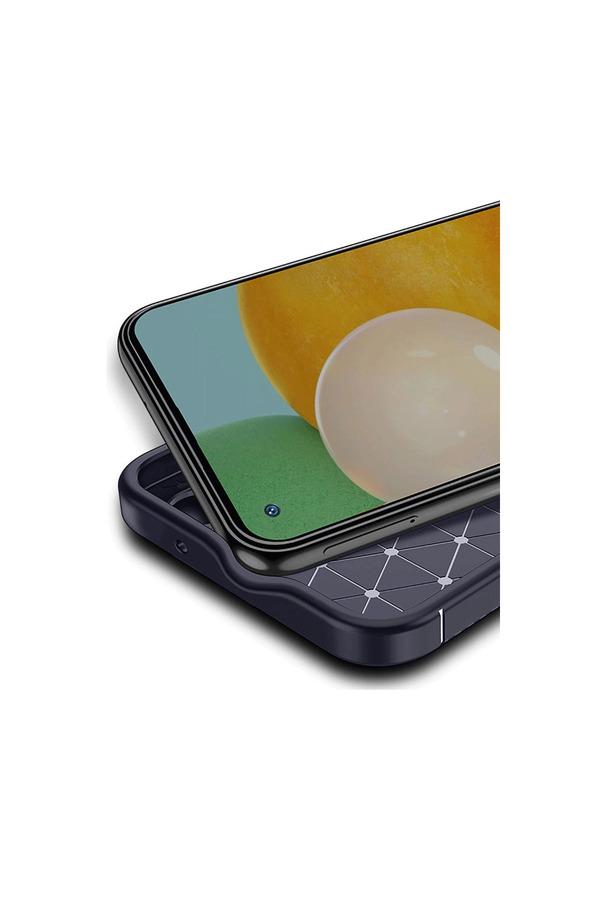 Evi̇mdeyokyok Tecno Spark 30 Pro Kılıf Auto Focus Karbon Kapak - Laci̇vert