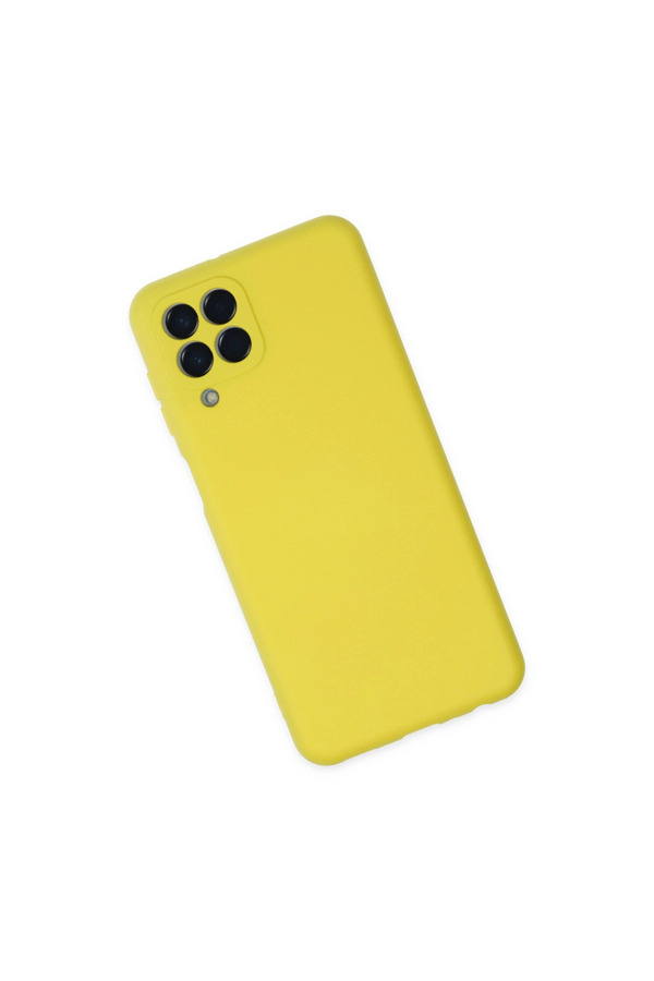 Evimdeyokyok Samsung Galaxy M33 Kılıf Nano İçi Kadife Silikon - Sarı