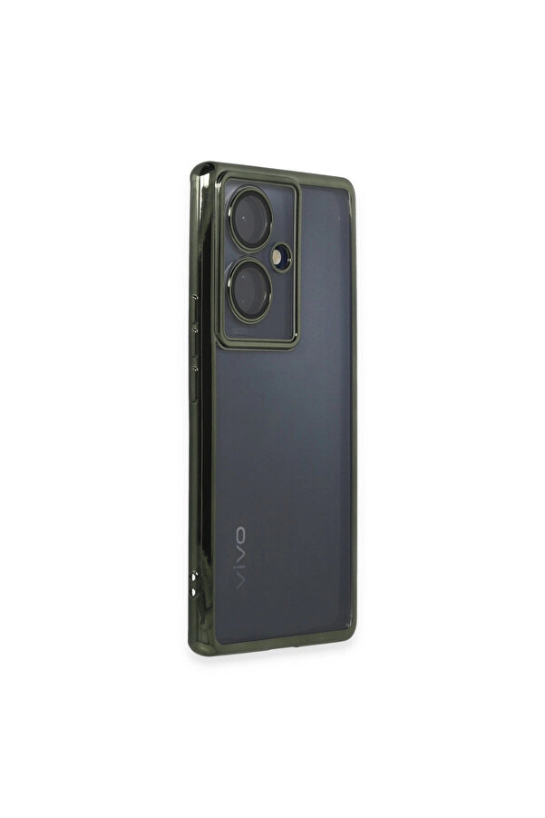 Evi̇mdeyokyok Vi̇vo V29 Li̇te Kılıf Razer Lensli̇ Si̇li̇kon - Yeşi̇l