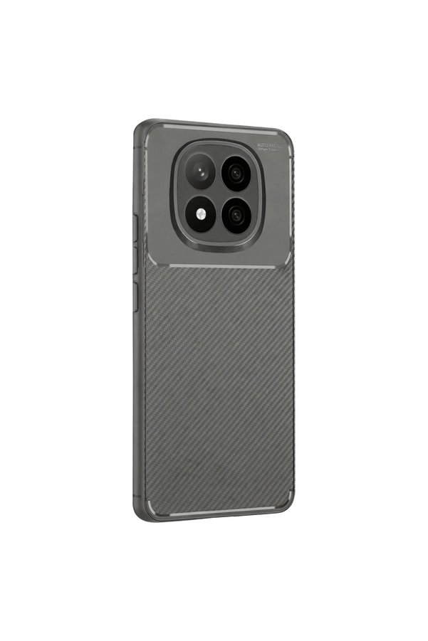 Evi̇mdeyokyok Xi̇aomi̇ Redmi̇ Note 14 Pro Plus Kılıf Auto Focus Karbon Kapak - Gri̇