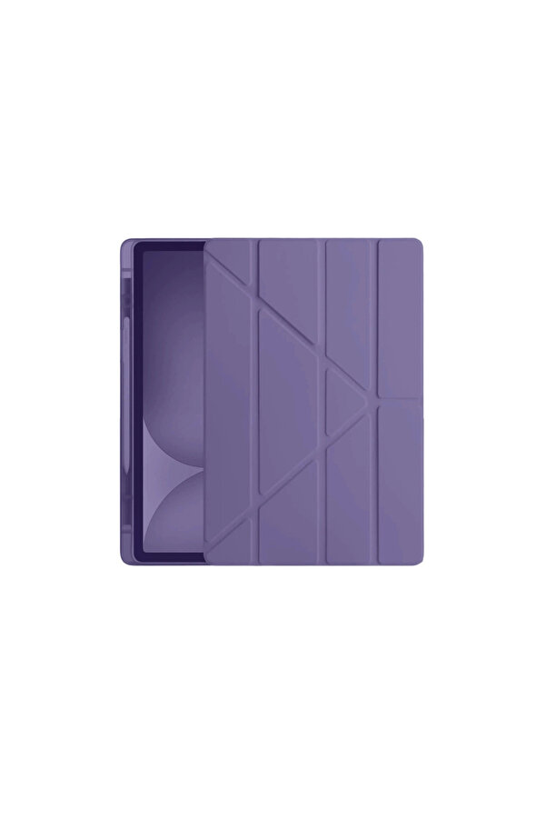 Evi̇mdeyokyok Apple İpad Pro 11 (2024) Kılıf Kalemli̇kli̇ Hugo Tablet Kılıfı - Mor