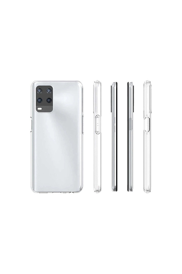 Evimdeyokyok Oppo A54 4G Kılıf Deluxe 2Mm Şeffaf Silikon - Şeffaf