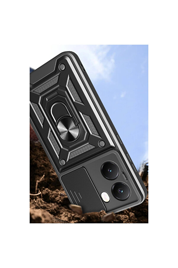 Evi̇mdeyokyok Xi̇aomi̇ Poco X7 Pro Kılıf Pars Lens Yüzüklü Si̇li̇kon - Laci̇vert