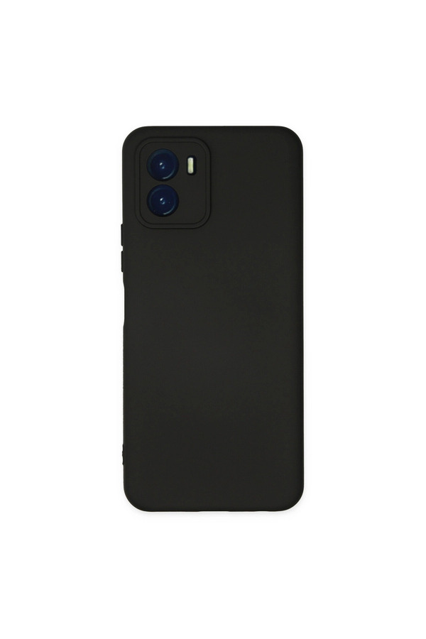 Evimdeyokyok Vivo Y15S Kılıf Nano İçi Kadife Silikon - Siyah