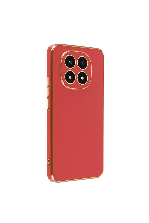 Evimdeyokyok Xiaomi Redmi Note 14 Pro 4G Kılıf Volet Silikon - Kırmızı