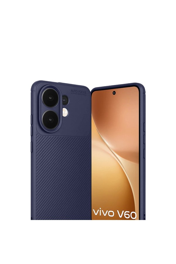 Evimdeyokyok Vivo V60 5G Auto Focus Karbon Kapak - Lacivert