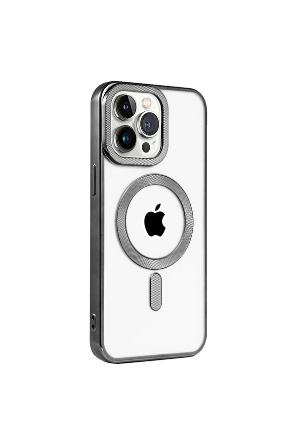 Evi̇mdeyokyok Apple İphone 14 Pro Kılıf Kronos Magsafe Kapak - Si̇yah