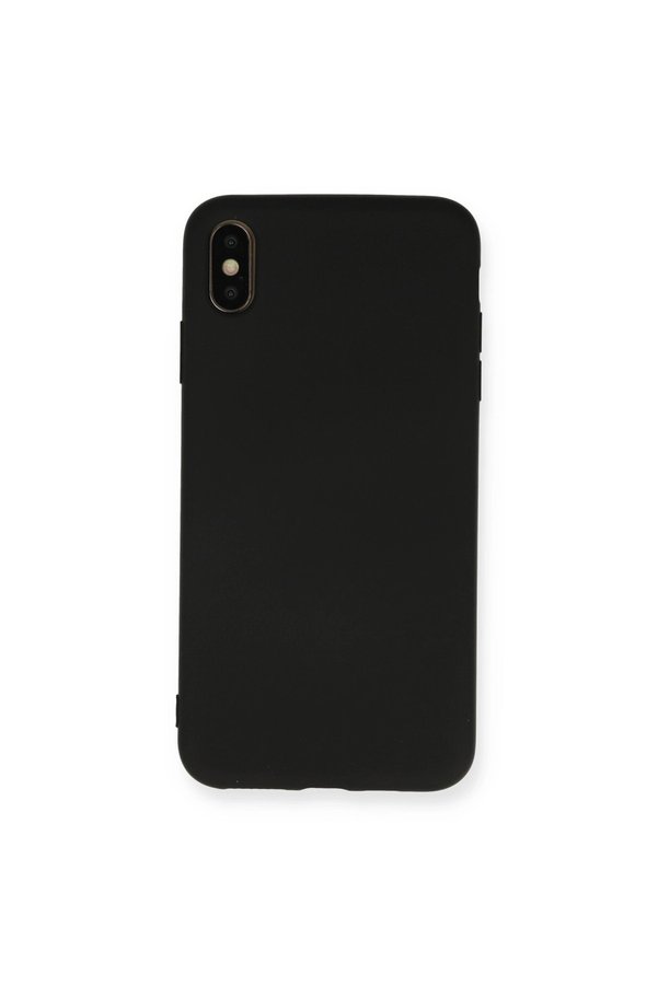 Evimdeyokyok Apple İphone Xs Max Kılıf Nano İçi Kadife Silikon - Siyah