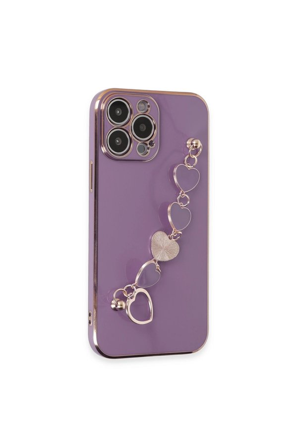 Evimdeyokyok Apple İphone 13 Pro Max Kılıf Esila Silikon - Mor