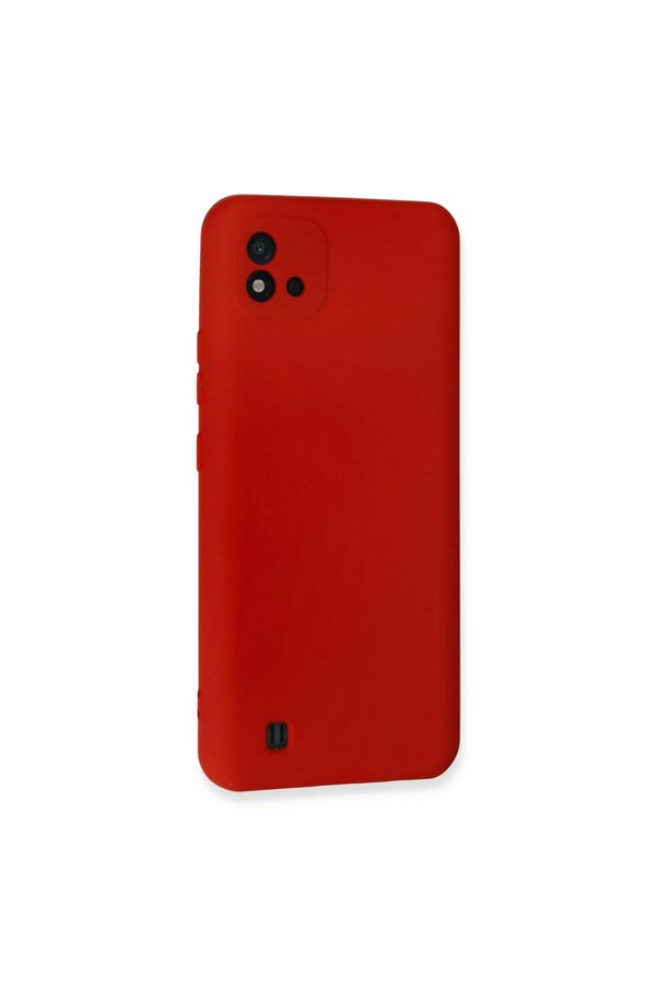 Evi̇mdeyokyok Realme C11 2021 Kılıf Nano İçi̇ Kadi̇fe Si̇li̇kon - Kırmızı