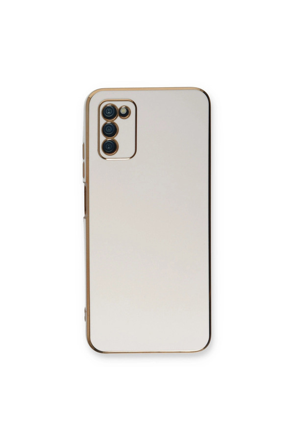 Evimdeyokyok Samsung Galaxy A03S Kılıf Volet Silikon - Beyaz