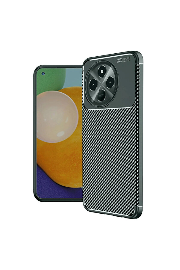 Evi̇mdeyokyok Tecno Spark 30 Pro Kılıf Auto Focus Karbon Kapak - Koyu Yeşi̇l