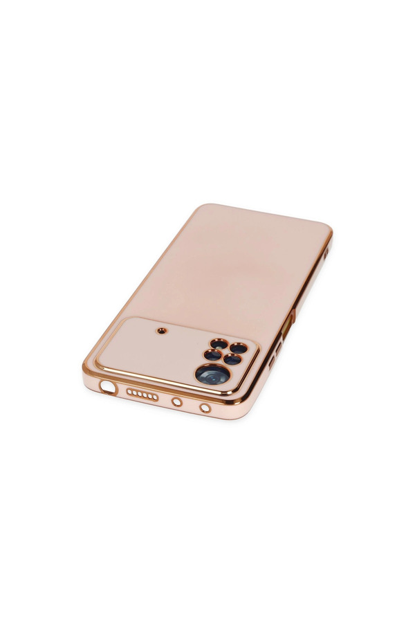 Evi̇mdeyokyok Xi̇aomi̇ Poco X4 Pro 5G Kılıf Volet Si̇li̇kon - Pembe