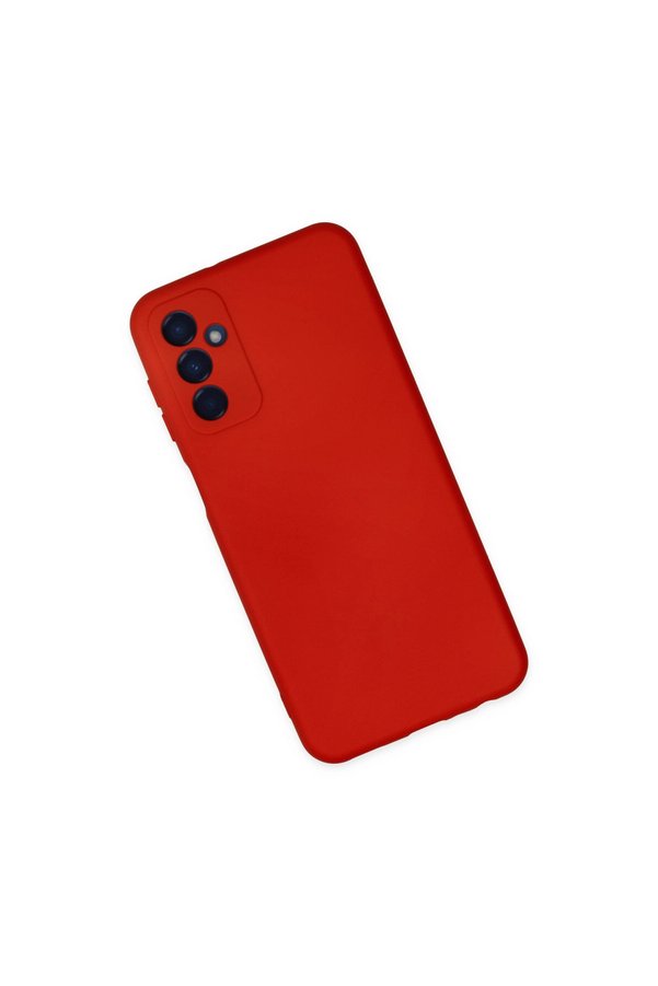 Evimdeyokyok Samsung Galaxy M23 Kılıf Nano İçi Kadife Silikon - Kırmızı