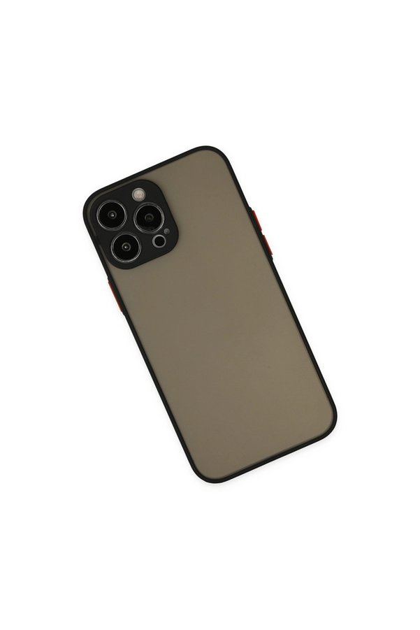 Evi̇mdeyokyok Apple İphone 13 Pro Max Kılıf Montreal Si̇li̇kon Kapak - Si̇yah