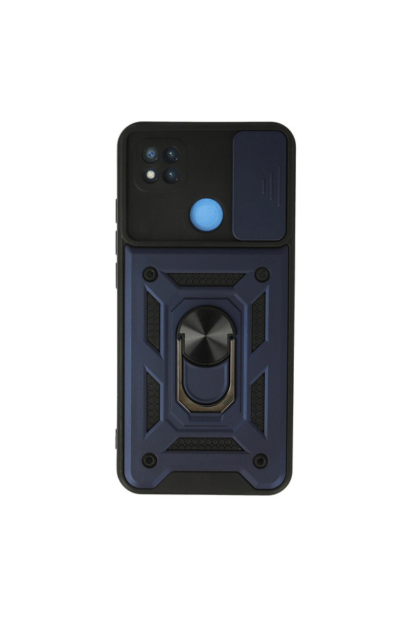 Evi̇mdeyokyok Xi̇aomi̇ Redmi̇ 9C Kılıf Pars Lens Yüzüklü Si̇li̇kon - Laci̇vert