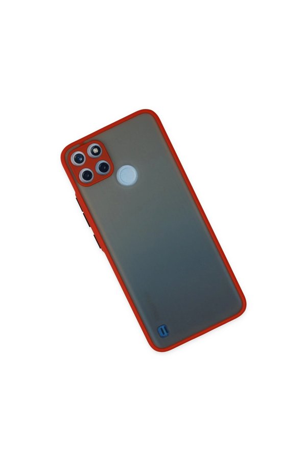 Evimdeyokyok Realme C21Y Kılıf Montreal Silikon Kapak - Kırmızı