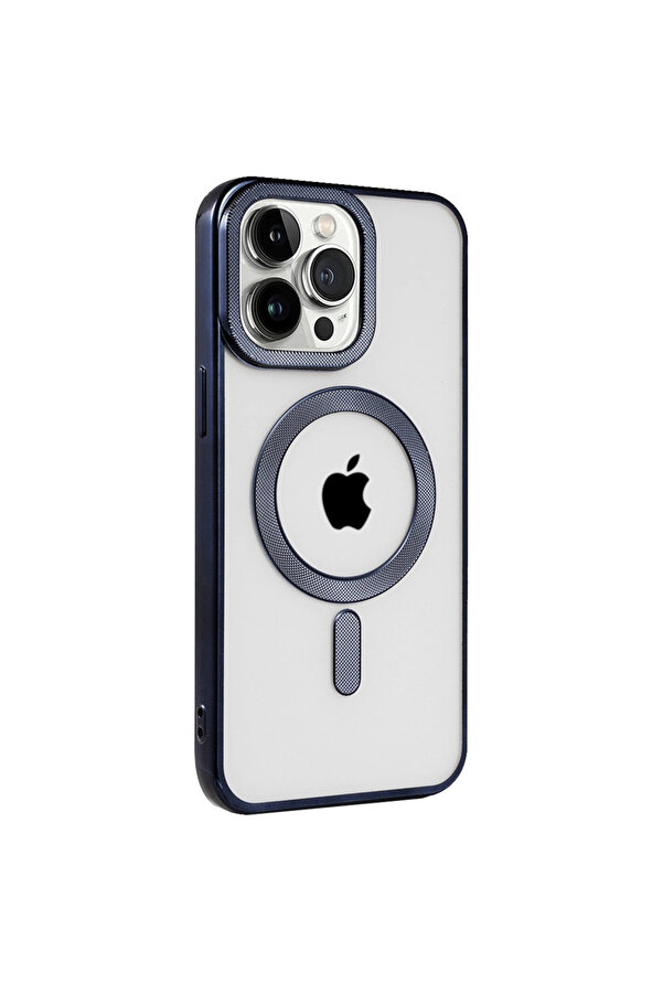 Evi̇mdeyokyok Apple İphone 15 Pro Kılıf Kronos Magsafe Kapak - Laci̇vert