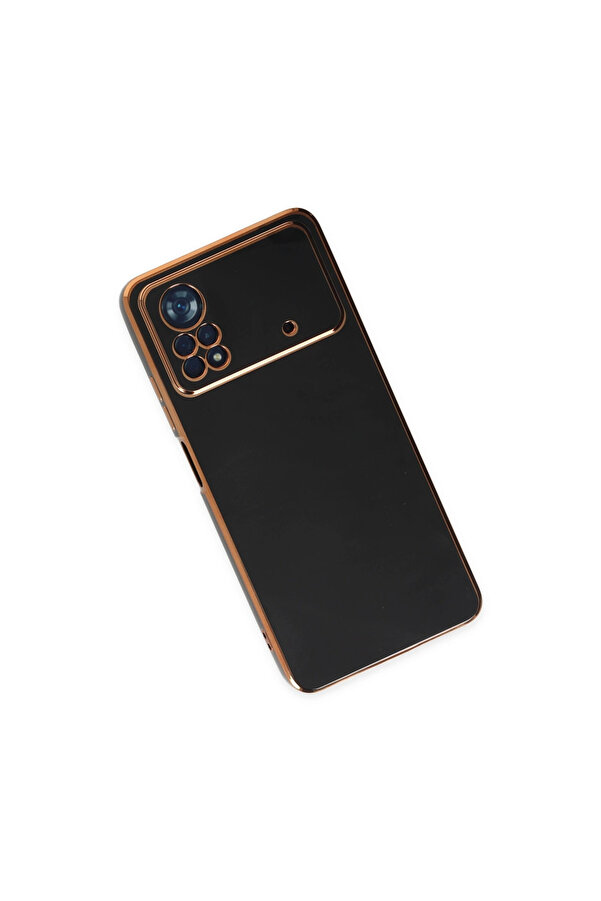 Evi̇mdeyokyok Xi̇aomi̇ Poco X4 Pro 5G Kılıf Volet Si̇li̇kon - Si̇yah