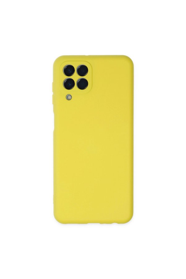 Evimdeyokyok Samsung Galaxy M33 Kılıf Nano İçi Kadife Silikon - Sarı