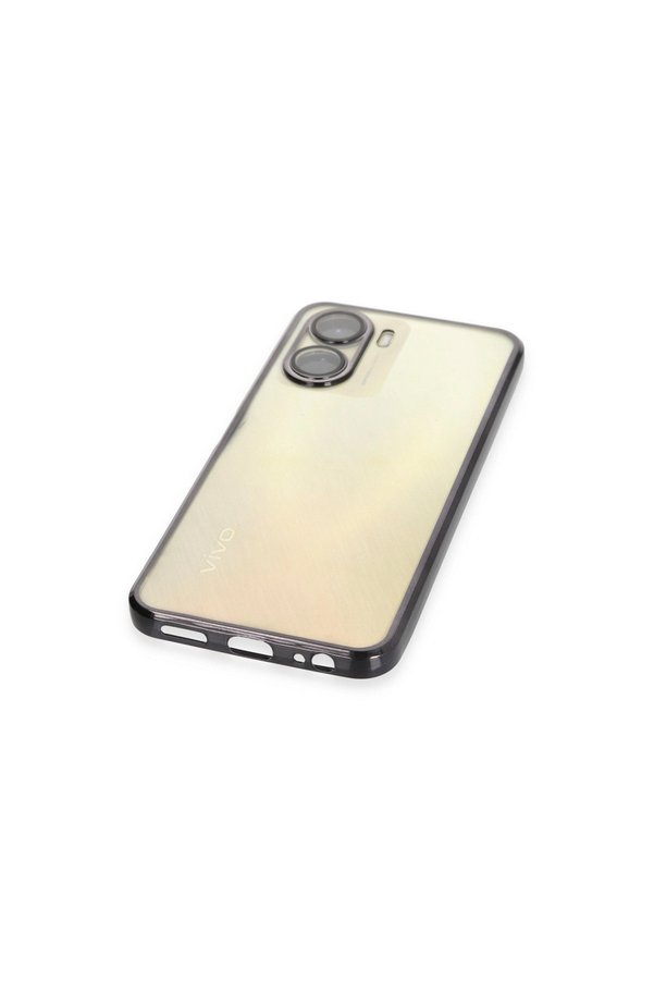 Evimdeyokyok Vivo Y16 Kılıf Razer Lensli Silikon - Siyah
