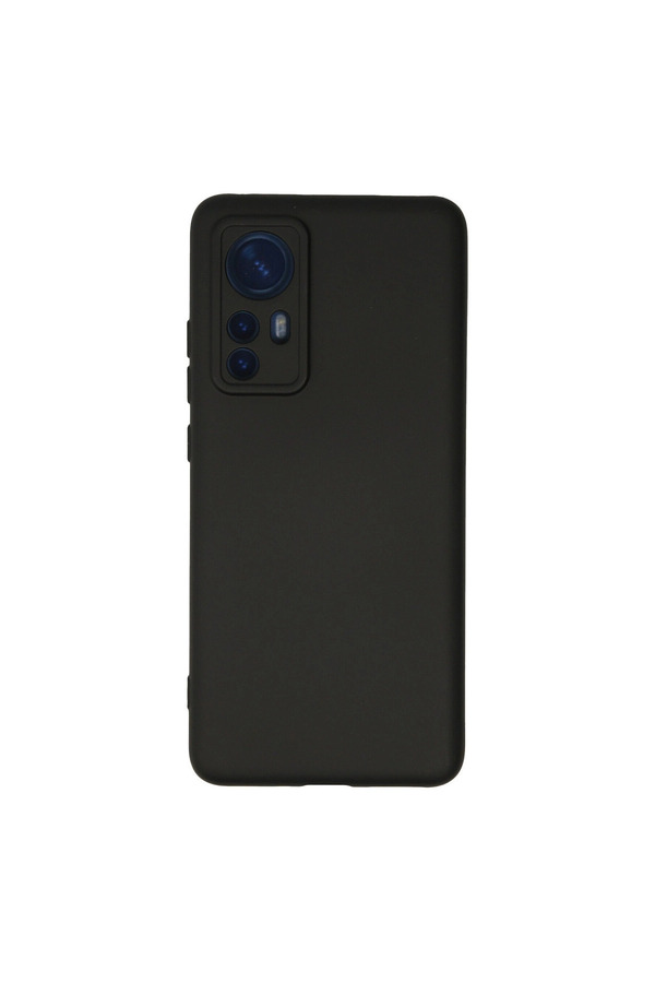 Evimdeyokyok Xiaomi Mi 12 Kılıf Nano İçi Kadife Silikon - Siyah