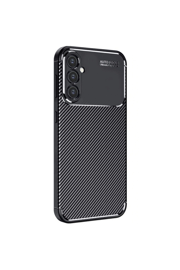 Evimdeyokyok Samsung Galaxy A26 Kılıf Auto Focus Karbon Kapak - Siyah