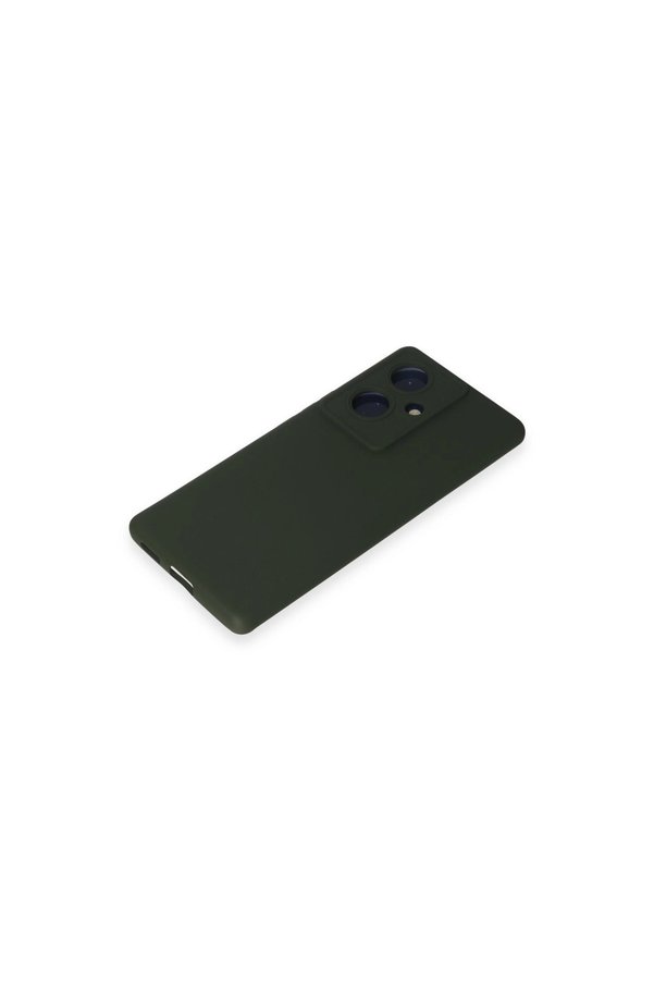 Evimdeyokyok Vivo V29 Lite Kılıf Nano İçi Kadife Silikon - Koyu Yeşil