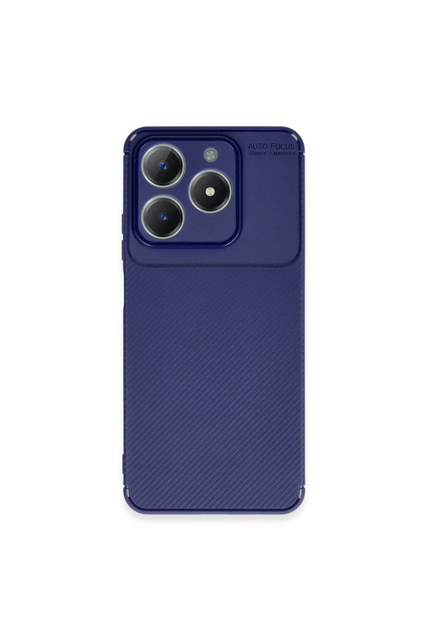 Evimdeyokyok Realme C61 Kılıf Auto Focus Karbon Kapak - Lacivert