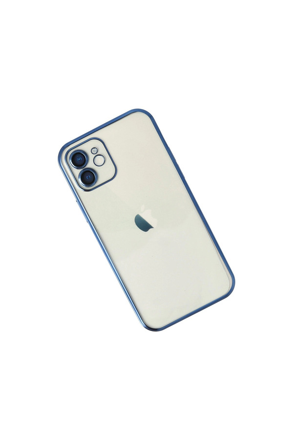 Evi̇mdeyokyok Apple İphone 12 Kılıf Razer Lensli̇ Si̇li̇kon - Laci̇vert