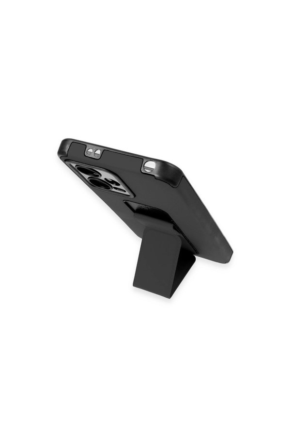 Evimdeyokyok Xiaomi Poco X5 5G Kılıf Mega Standlı Silikon - Siyah