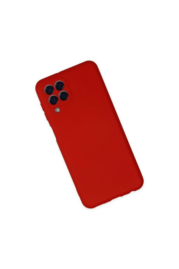 Evimdeyokyok Samsung Galaxy M33 Kılıf Nano İçi Kadife Silikon - Kırmızı
