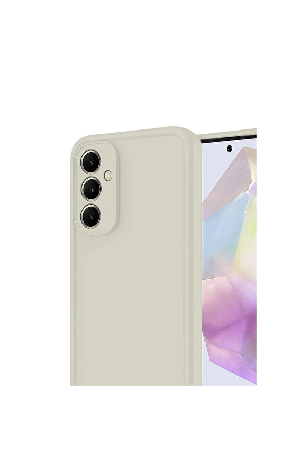 Evi̇mdeyokyok Samsung Galaxy A17 5G Vi̇era Si̇li̇kon - Krem