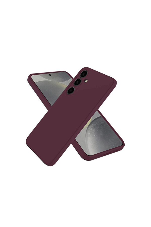 Evi̇mdeyokyok Samsung Galaxy A26 Kılıf Fi̇rst Si̇li̇kon - Mürdüm