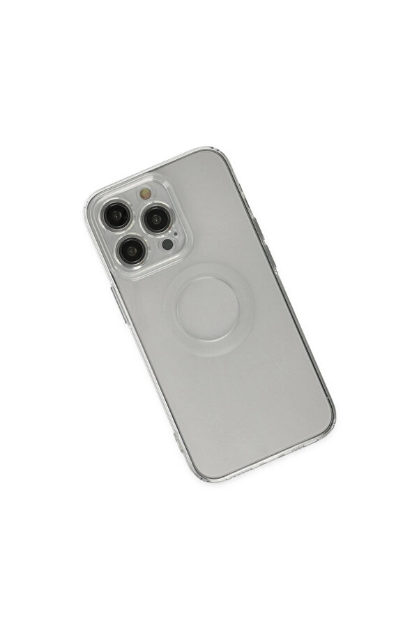 Evi̇mdeyokyok Apple İphone 13 Pro Kılıf Santa Lens Si̇li̇kon - Şeffaf