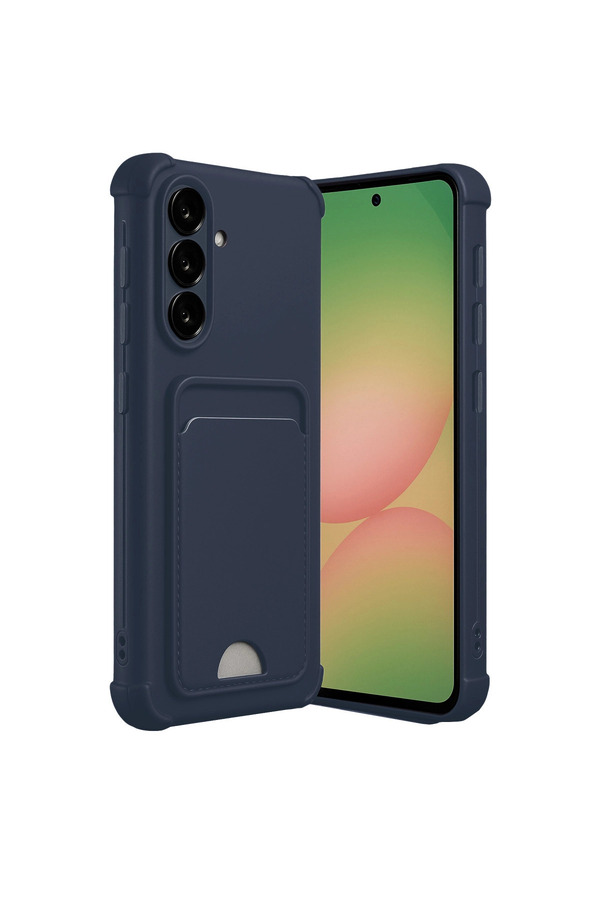 Evi̇mdeyokyok Samsung Galaxy A56 Kılıf Kelvi̇n Kartvi̇zi̇tli̇ Si̇li̇kon - Laci̇vert