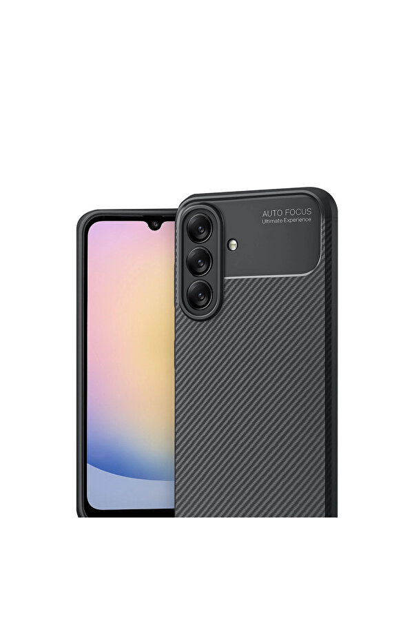 Evi̇mdeyokyok Samsung Galaxy A17 5G Auto Focus Karbon Kapak - Si̇yah