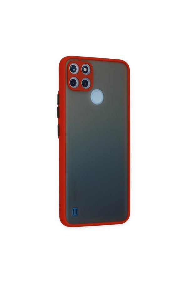 Evimdeyokyok Realme C21Y Kılıf Montreal Silikon Kapak - Kırmızı