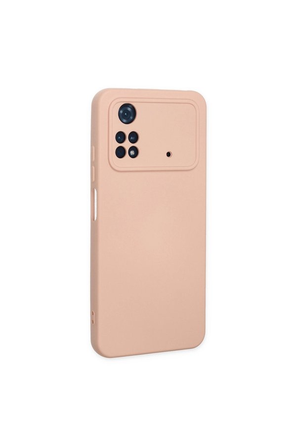 Evimdeyokyok Xiaomi Poco M4 Pro 4G Kılıf Nano İçi Kadife Silikon - Pudra