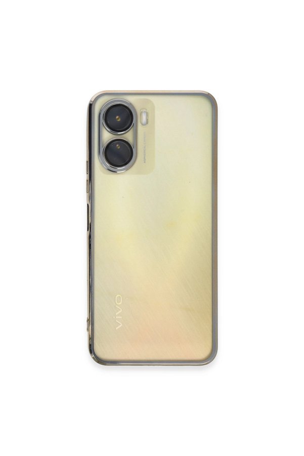 Evimdeyokyok Vivo Y16 Kılıf Razer Lensli Silikon - Gold