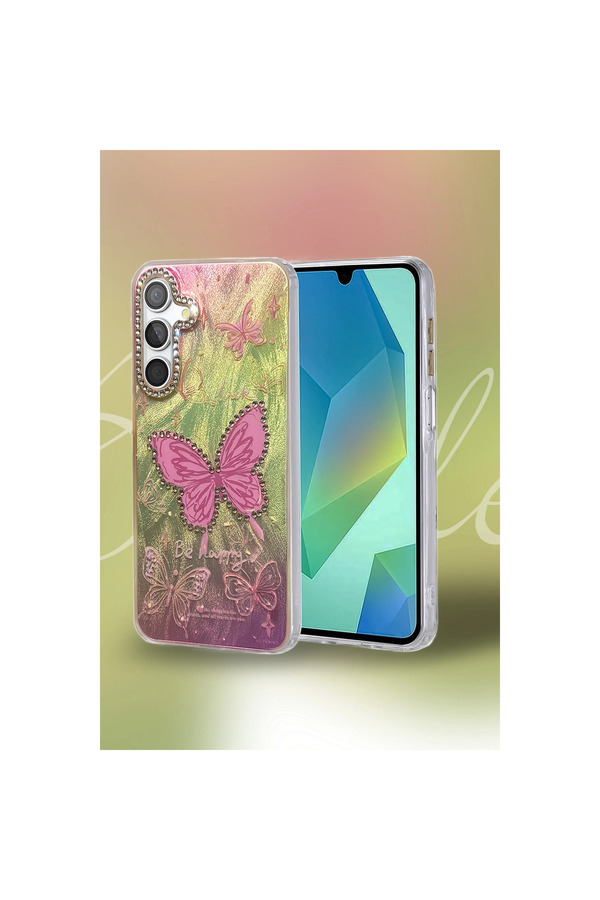 Evi̇mdeyokyok Samsung Galaxy A35 5G Kılıf Blade Aynalı Desenli̇ Kapak - Desen 2