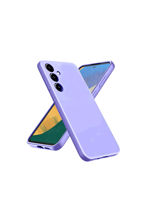 Evi̇mdeyokyok Samsung Galaxy A36 Kılıf Nano İçi̇ Kadi̇fe Si̇li̇kon - Li̇la