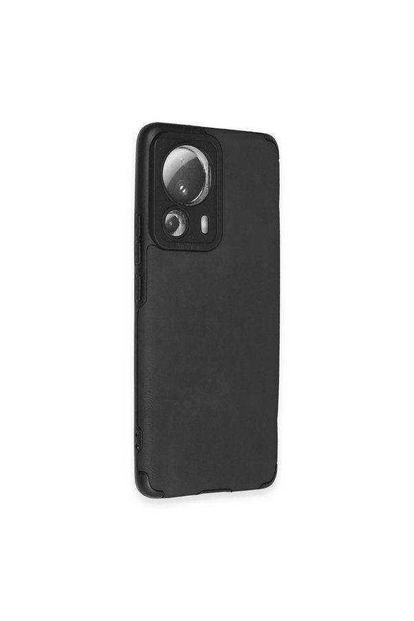 Evimdeyokyok Xiaomi Mi 13 Lite Kılıf Loop Deri Silikon - Siyah