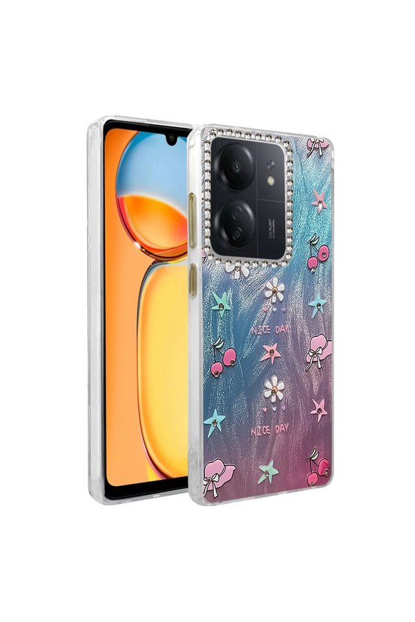 Evimdeyokyok Xiaomi Redmi 13C Kılıf Blade Aynalı Desenli Kapak - Desen 4