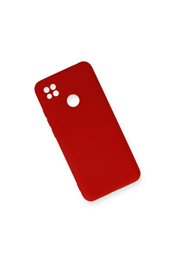Evimdeyokyok Xiaomi Redmi 9C Kılıf Nano İçi Kadife Silikon - Kırmızı