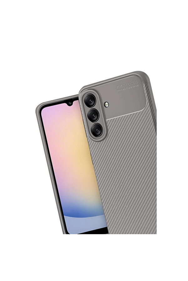 Evi̇mdeyokyok Samsung Galaxy A17 5G Auto Focus Karbon Kapak - Gri̇
